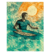 Surfing Serenity Sherpa Throw - Beyond T-shirts